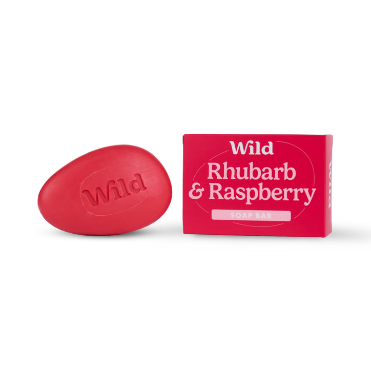 Wild Rhubarb & Raspberry Soap Bar 125g image 1