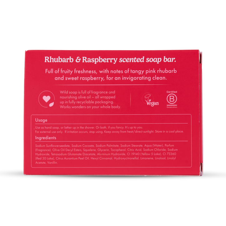 Wild Rhubarb & Raspberry Soap Bar 125g image 4