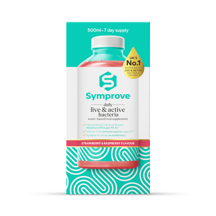 Symprove Daily Live & Active Bacteria  Strawberry & Raspberry Flavour Water Based Food Supplement 1 X 500ml image 1