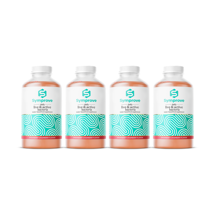 Symprove Daily Live & Active Bacteria  Strawberry & Raspberry Water Based Food Supplement  4 X 500ml image 2