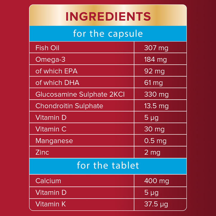 Seven Seas Jointcare Calcium 30 Tablets & 30 Capsules (1 Month Supply) image 5