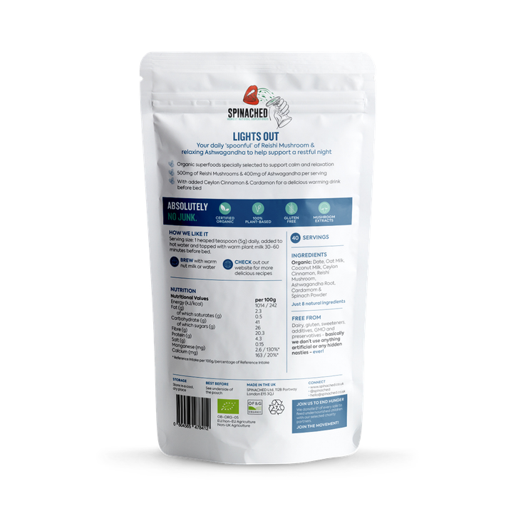 Spinached Lights Out Superfood Powder 200g image 2