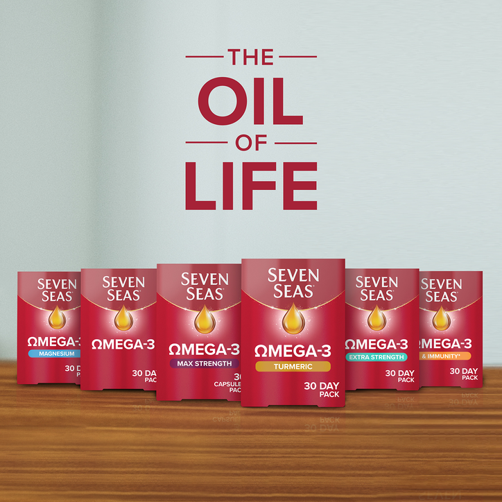 Seven Seas Omega-3 Fish Oil & Vitamin D Plus Turmeric 30 Tablets & 30 Capsules (1 Month Supply) image 7