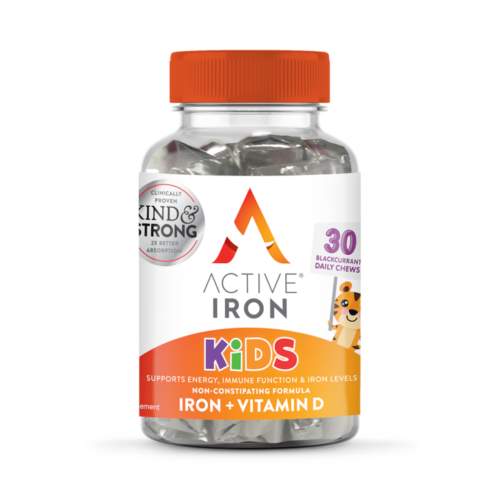 Active Iron Kids Blackcurrant Flavour 30 Chewables image 1