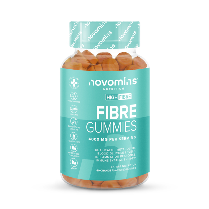Novomins Fibre Orange Flavoured 60 Gummies image 1