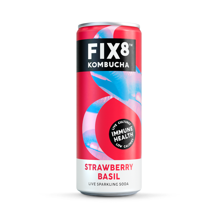 Fix8 Strawberry Basil Kombucha 250ml