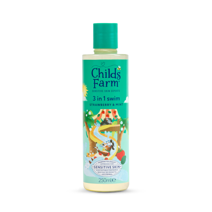 Childs Farm 3 In 1 Swim, Strawberry & Mint 250ml image 1