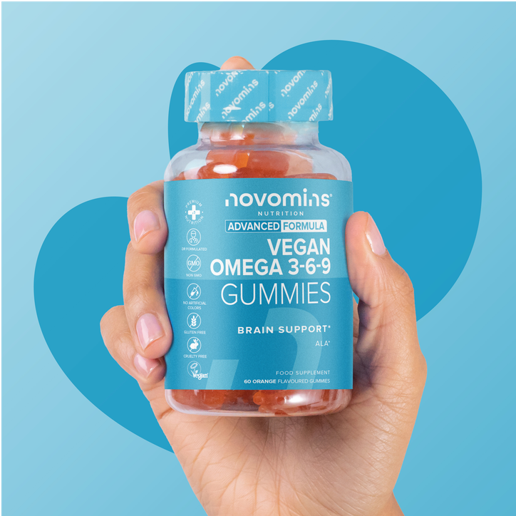 Novomins Vegan Omega 3-6-9 Orange Flavoured 60 Gummies image 7