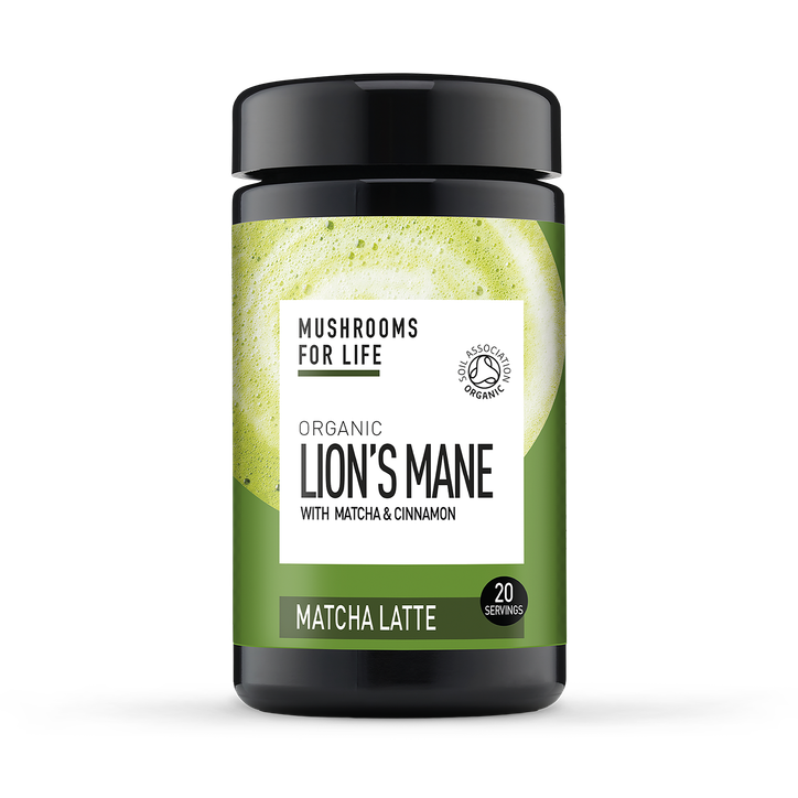 Mushrooms For Life Organic Lion’s Mane Matcha Latte 110g