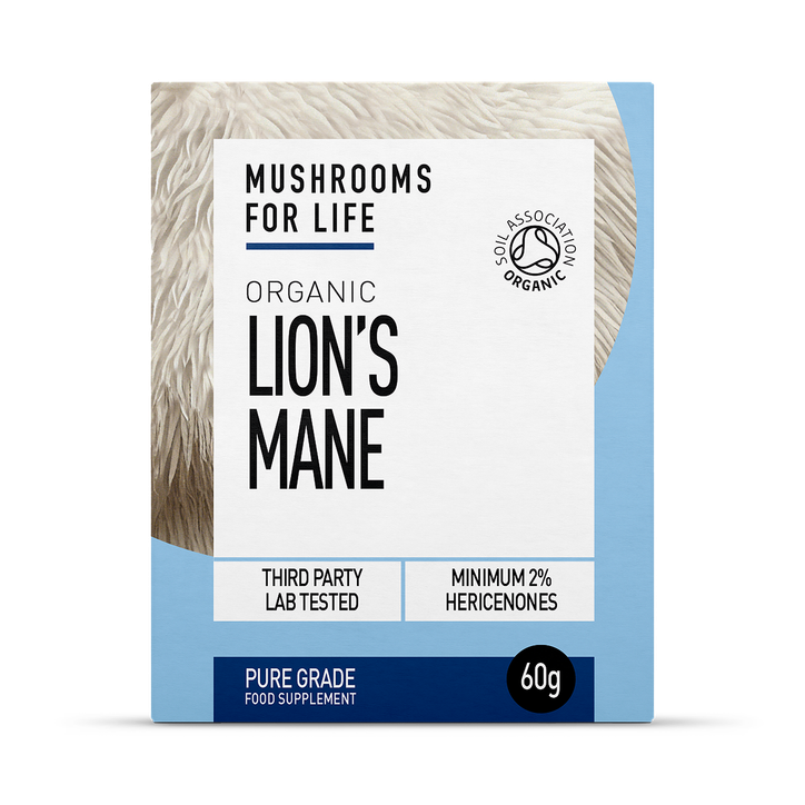 Mushrooms For Life Organic Lion's Mane  Pure Grade Extract Powder 60g image 1