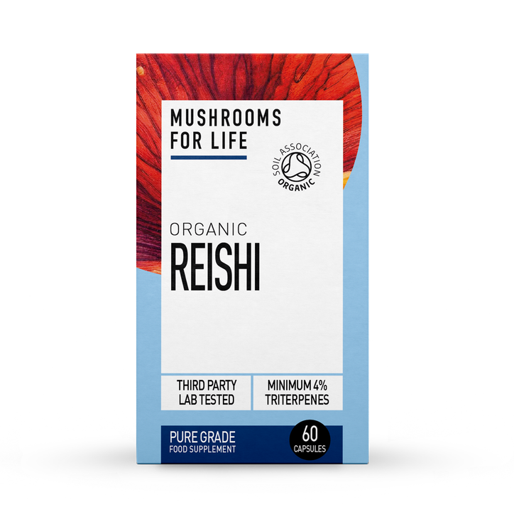 Mushrooms For Life Organic Reishi  Pure Grade Extract 60 Capsules image 1