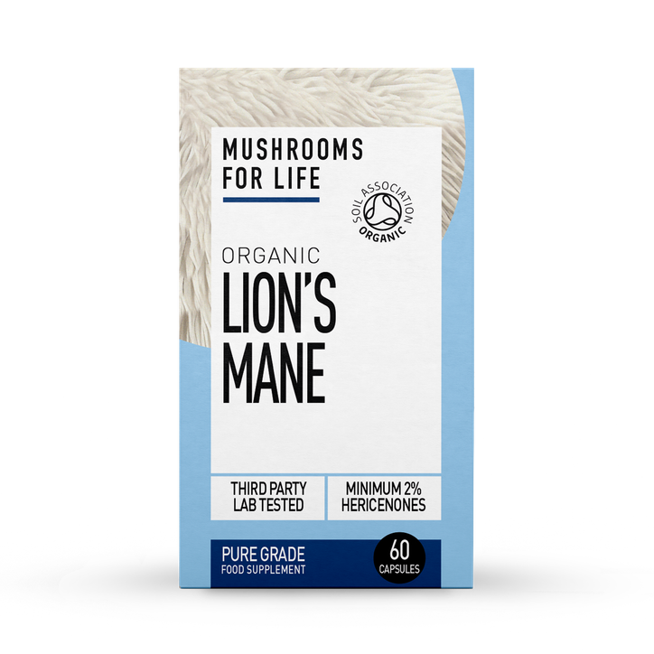 Mushrooms For Life Organic Lion's Mane Pure Grade Extract 60 Capsules image 1