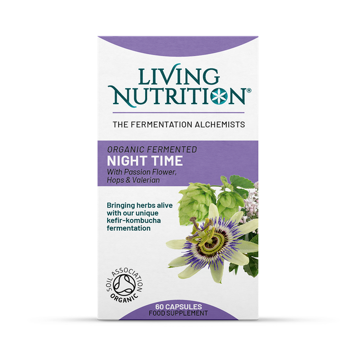Living Nutrition Organic Fermented Night Time 60 Capsules image 1