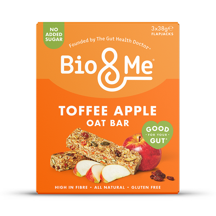 Bio&Me Toffee Apple Gut-Loving Oat Bars 3x 38g image 1