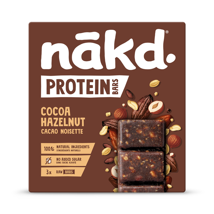 Nakd Protein Cocoa Hazelnut Bar 3x 45g image 1