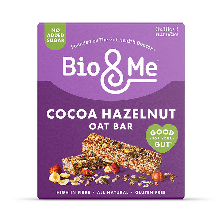 Bio&Me Cocoa Hazelnut Gut-Loving Oat Bars 3x 38g image 1