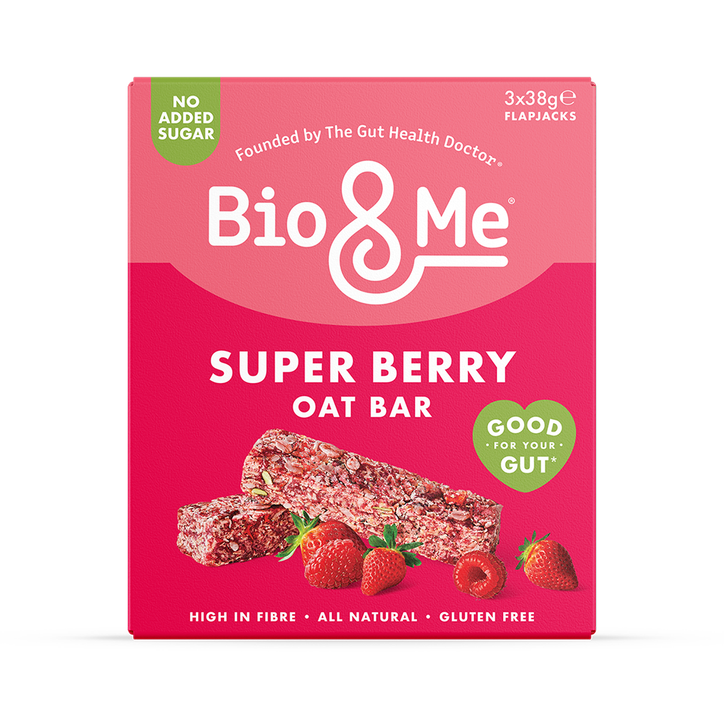 Bio & Me Super Berry Gut-Loving Oat Bars 3x 38g image 1