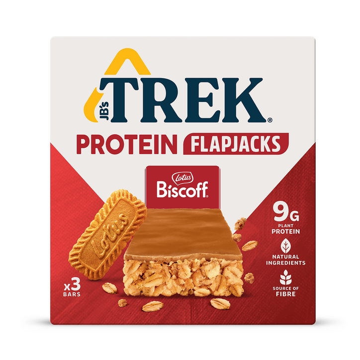 Trek Lotus Biscoff Protein Flapjack Multipack 3x 50g image 1