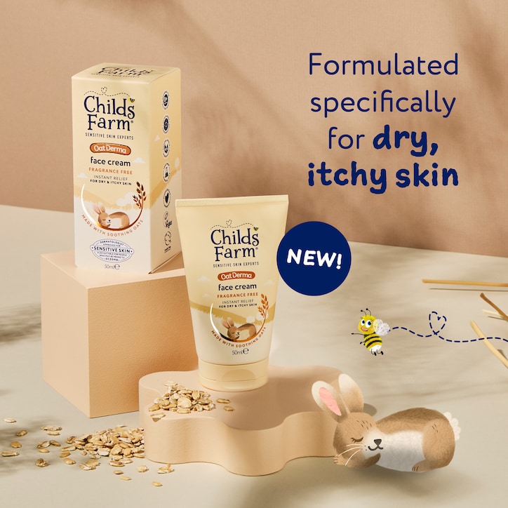 Childs Farm Oatderma Face Cream Fragrance-Free 50ml image 2