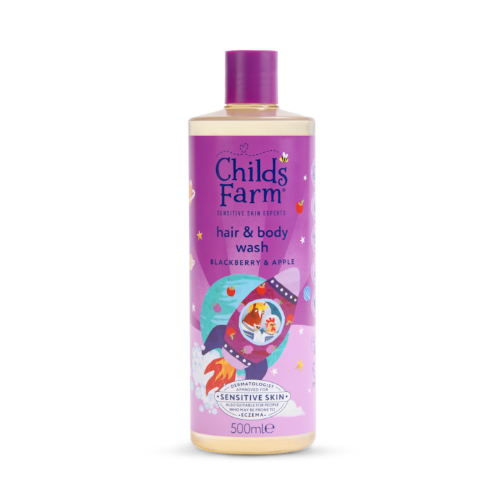 Childs Farm Hair & Body Wash, Blackberry & Apple 500ml image 1