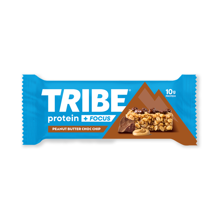 Tribe Protein & Focus Peanut Butter Choc Chip Protein Bar 60g image 1