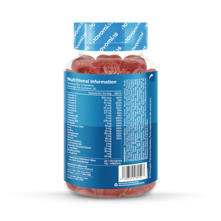 Novomins Men's Gummy Multivitamins 60 Gummies image 3