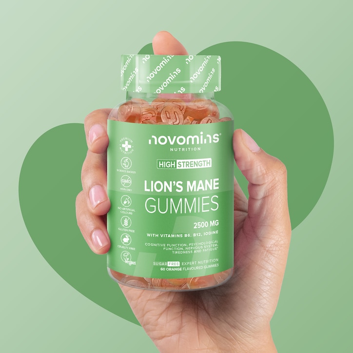 Novomins Lion's Mane Vitamins 60 Gummies 30 Days Supply image 4