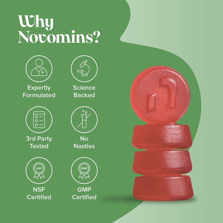 Novomins Lion's Mane 2500mg Orange Flavoured 60 Gummies image 7