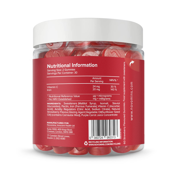 Novomins Iron Sugar-Free 60 Gummies 30 Days Supply image 3