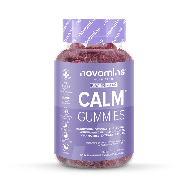 Novomins Calm Passionfruit-Flavoured 60 Gummies image 1