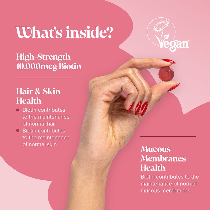 Novomins Biotin Peach-Flavoured Biotin 60 Gummies image 6