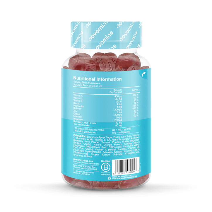 Novomins Orange Flavoured Beauty 60 Gummies image 3