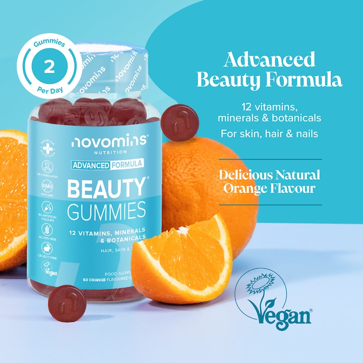 Novomins Orange Flavoured Beauty 60 Gummies image 5