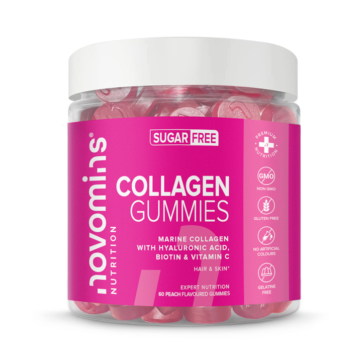 Novomins Collagen Sugar-Free Peach-Flavoured 60 Gummies image 1