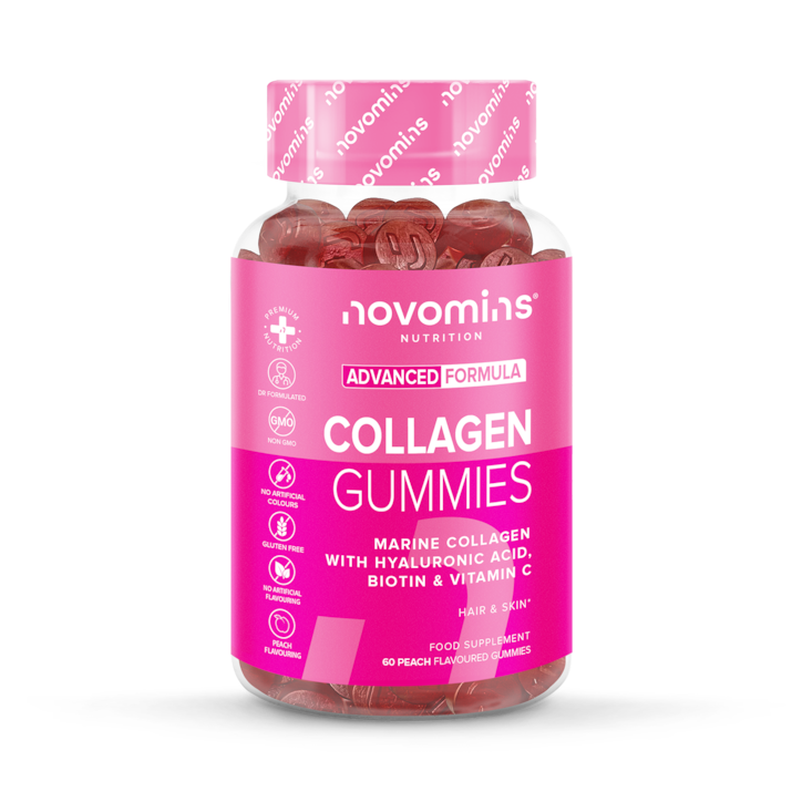 Novomins Collagen Peach-Flavoured 60 Gummies image 1