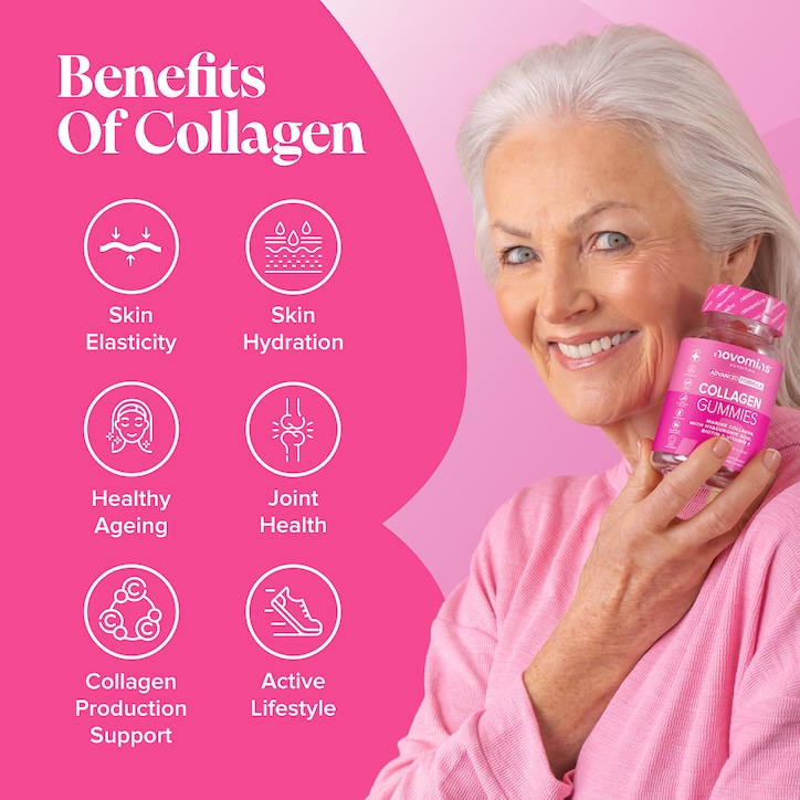 Novomins Collagen Peach-Flavoured 60 Gummies image 5
