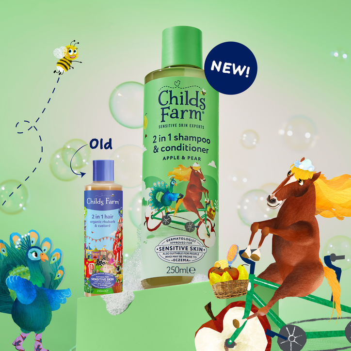 Childs Farm 2 In1 Shampoo & Conditioner Apple & Pear 250ml image 2