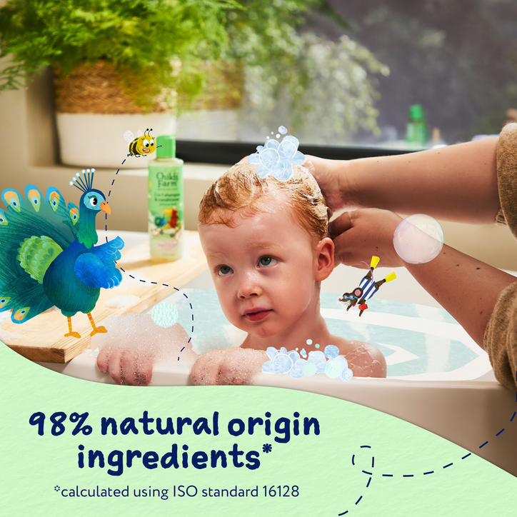 Childs Farm 2 In1 Shampoo & Conditioner Apple & Pear 250ml image 5