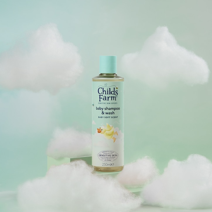 Childs Farm Baby Shampoo & Wash, Baby Soft Scent 250ml image 2