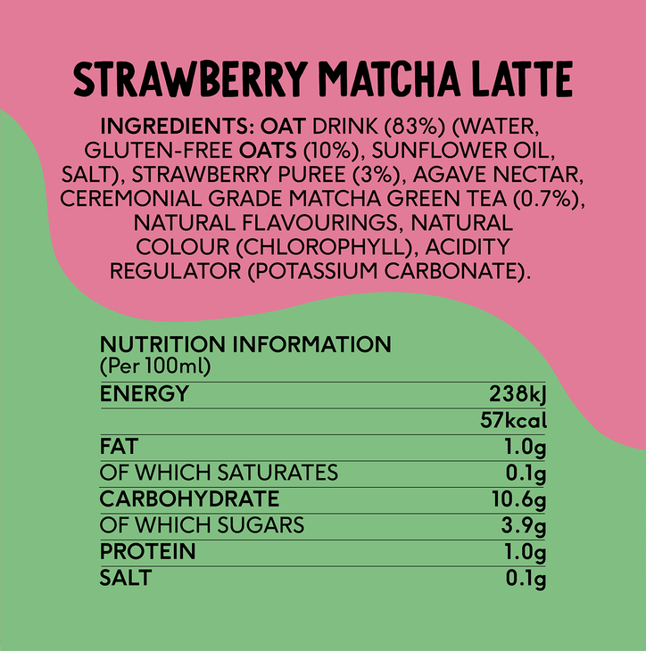 Perfectted Oat Matcha Latte Strawberry 250ml image 5
