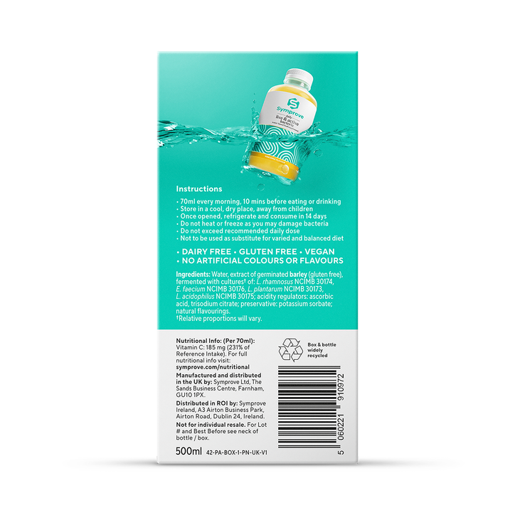 Symprove Daily Live & Active Bacteria Pineapple Flavour Water Based Food Supplement 1 X 500ml image 2