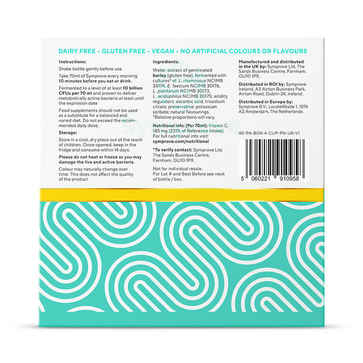 Symprove Daily Live & Active Bacteria Pineapple Flavour Water Based Food Supplement 4 X 500ml image 2