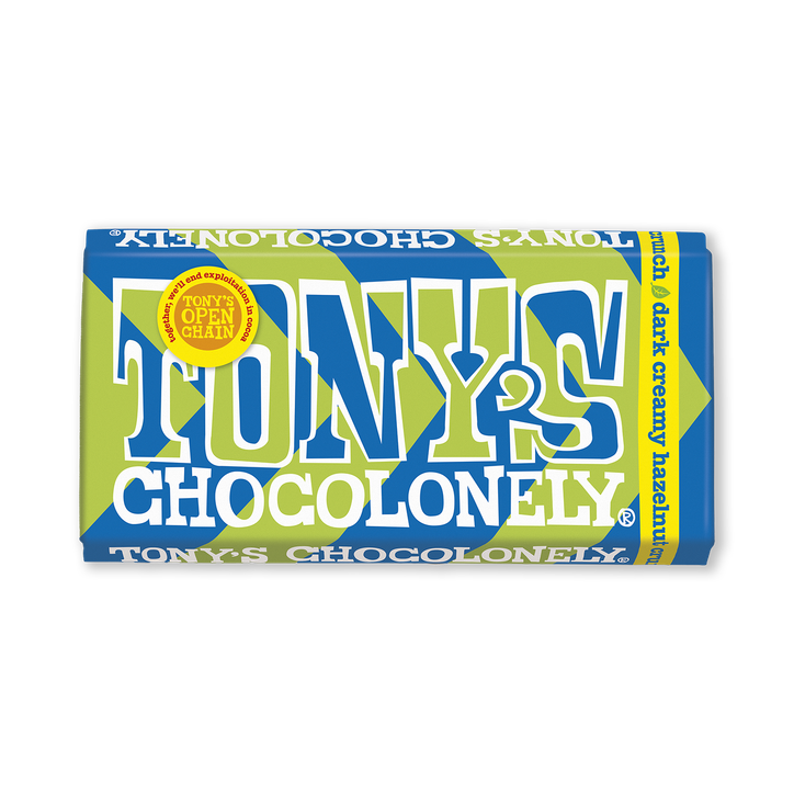 Tony's Chocolonely Dark Creamy Hazelnut Chocolate 180g image 1