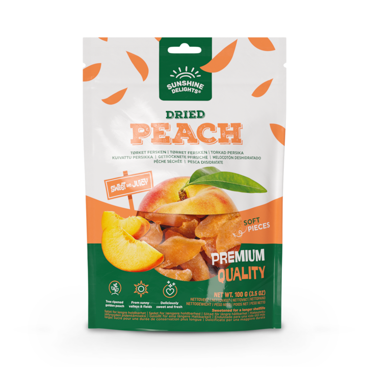 Sunshine Delights Dried Peach 100g
