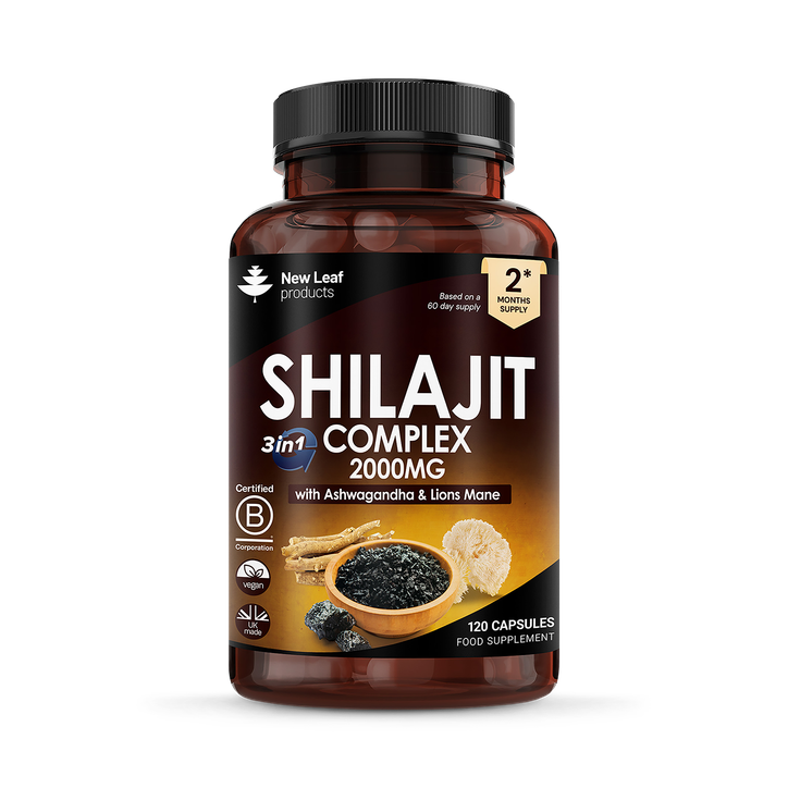 New Leaf Products Shilajit Complex Food Supplement 120 Capsules image 1