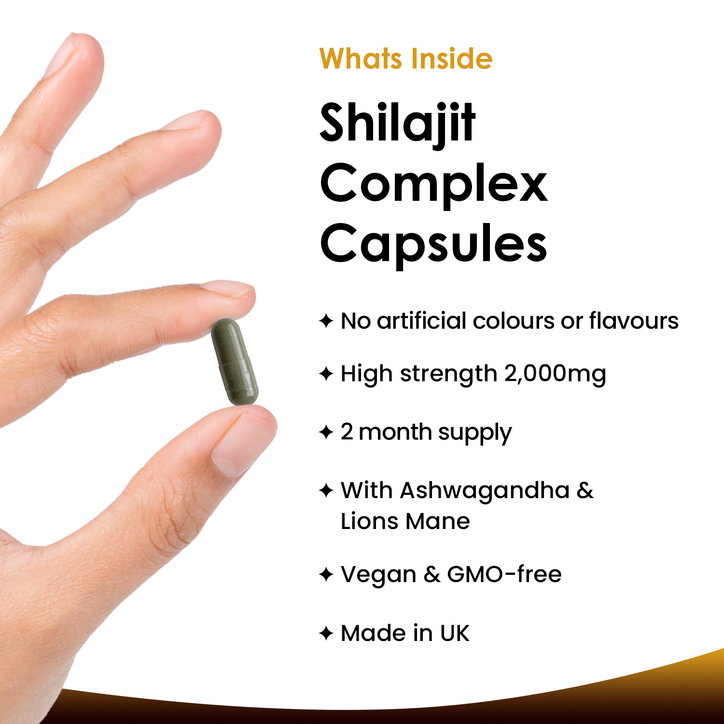 New Leaf Products Shilajit Complex Food Supplement 120 Capsules image 2