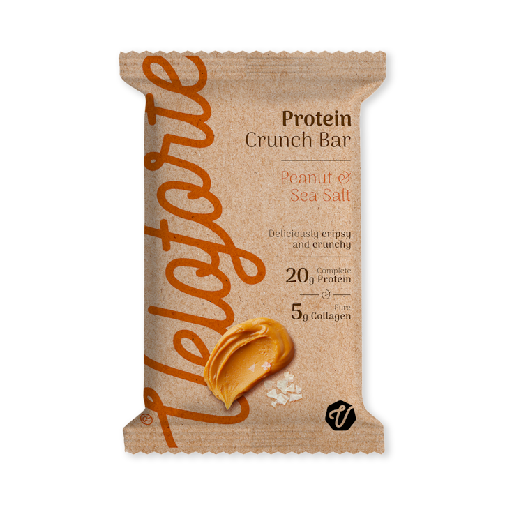 Veloforte Protein Crunch Peanut & Sea Salt Bar 66g image 1