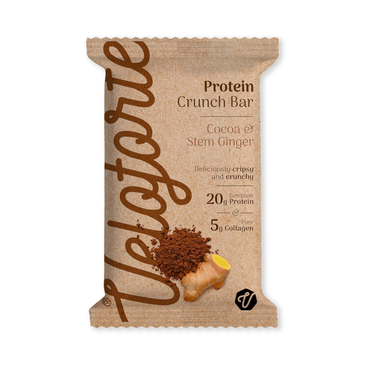 Veloforte Protein Crunch Cocoa & Stem Ginger Bar 68g image 1