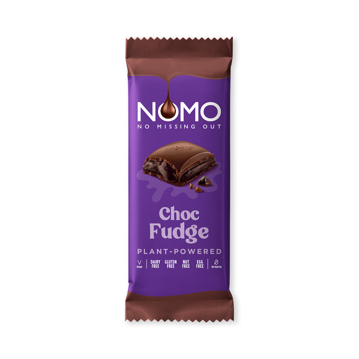 Nomo Plant Powered Choc Fudge Chocolate Bar 120g image 1