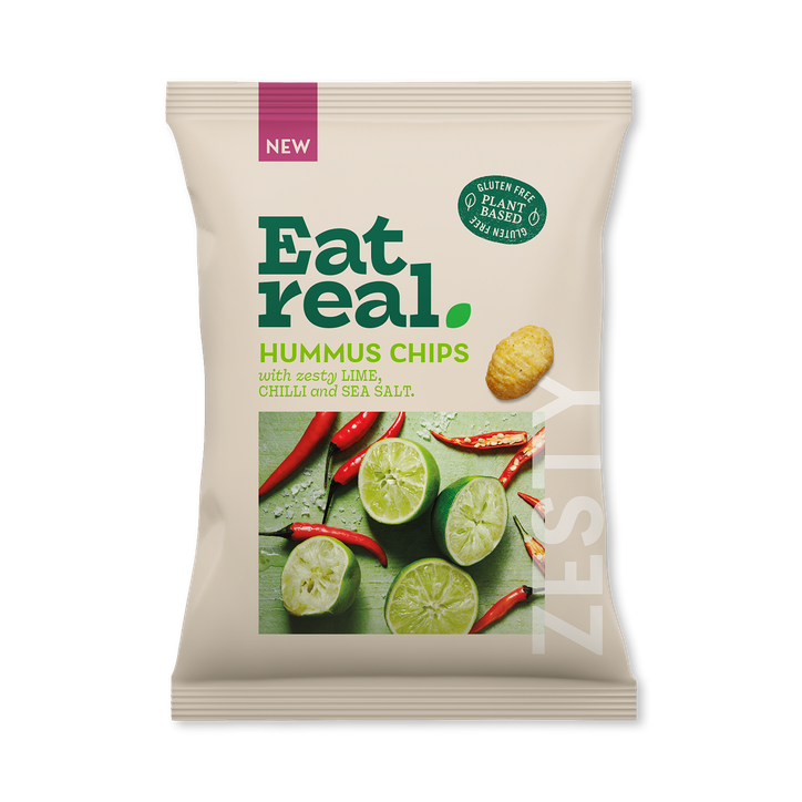 Eat Real Chilli Lime & Sea Salt Hummus Chips 110G